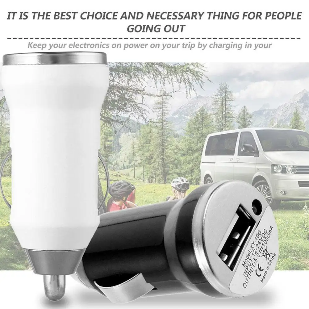 

Usb Car Charger Charging Power Adapter Input 12-24v Output 5.0v 1000ma For For Car Cigarette Lighter X9w9
