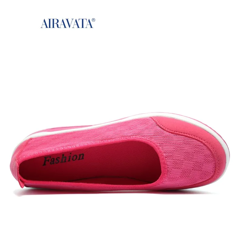 Summers Sneakers Women Walking Shoes Air Cushon Slip-on Lightweight Boat Shoes Mother Footwear Platform Increasing Height
