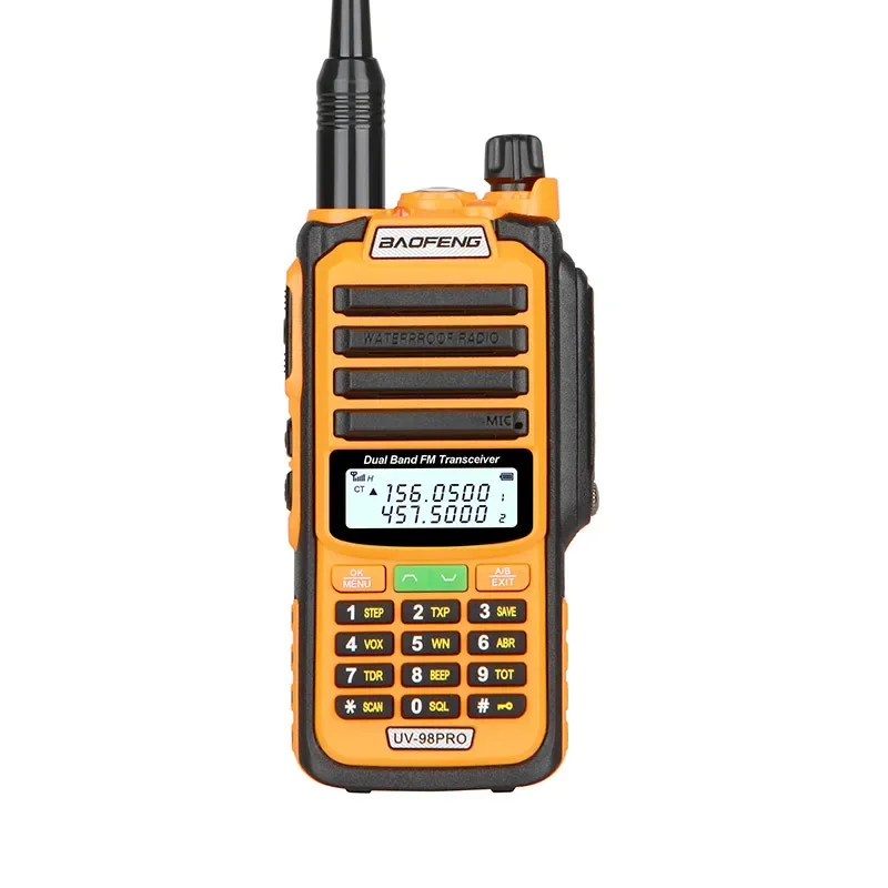 Фото Прочная водонепроницаемая рация Baofeng UV-98PRO, высокомощная, для использования на открытом воздухе, IP68, морская, беспроводная, высокомощная портативная рация №2