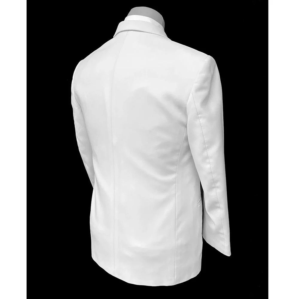 Мужские костюмы для джентльменов белый роскошный комплект из 2-х предметов