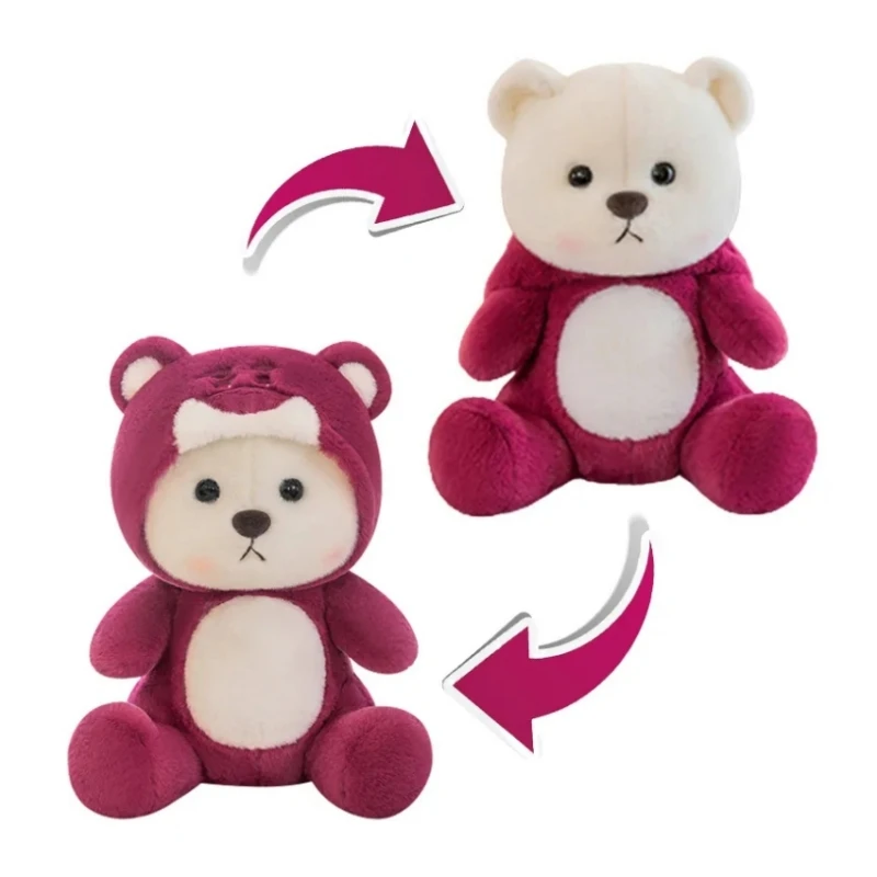 

Плюшевые мишки в виде клубники, плюшевые мишки с тканью, симпатичная мягкая кукла, декоративная подушка для сна, детские подарки