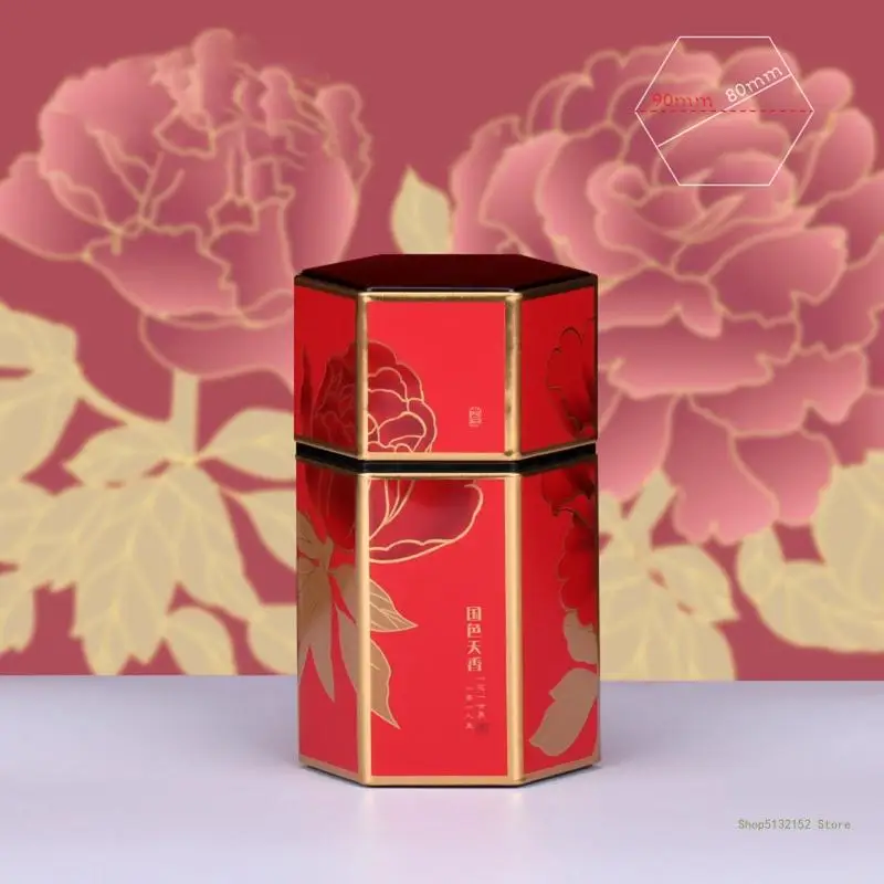 QX2E шестигранные контейнеры для хранения чая банки контейнер еды конфет кофе