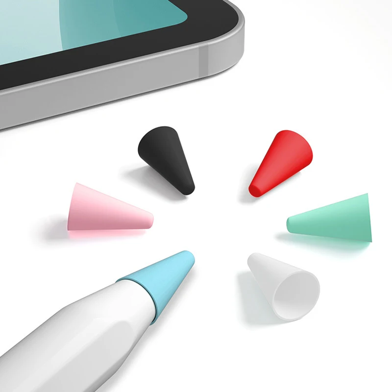 

12pcs Pencil Tip Cover For Apple Pencil 2nd 1st Generation Mute Silicone Nib Case For Pencil Cover Screen Protector For iPad Pro