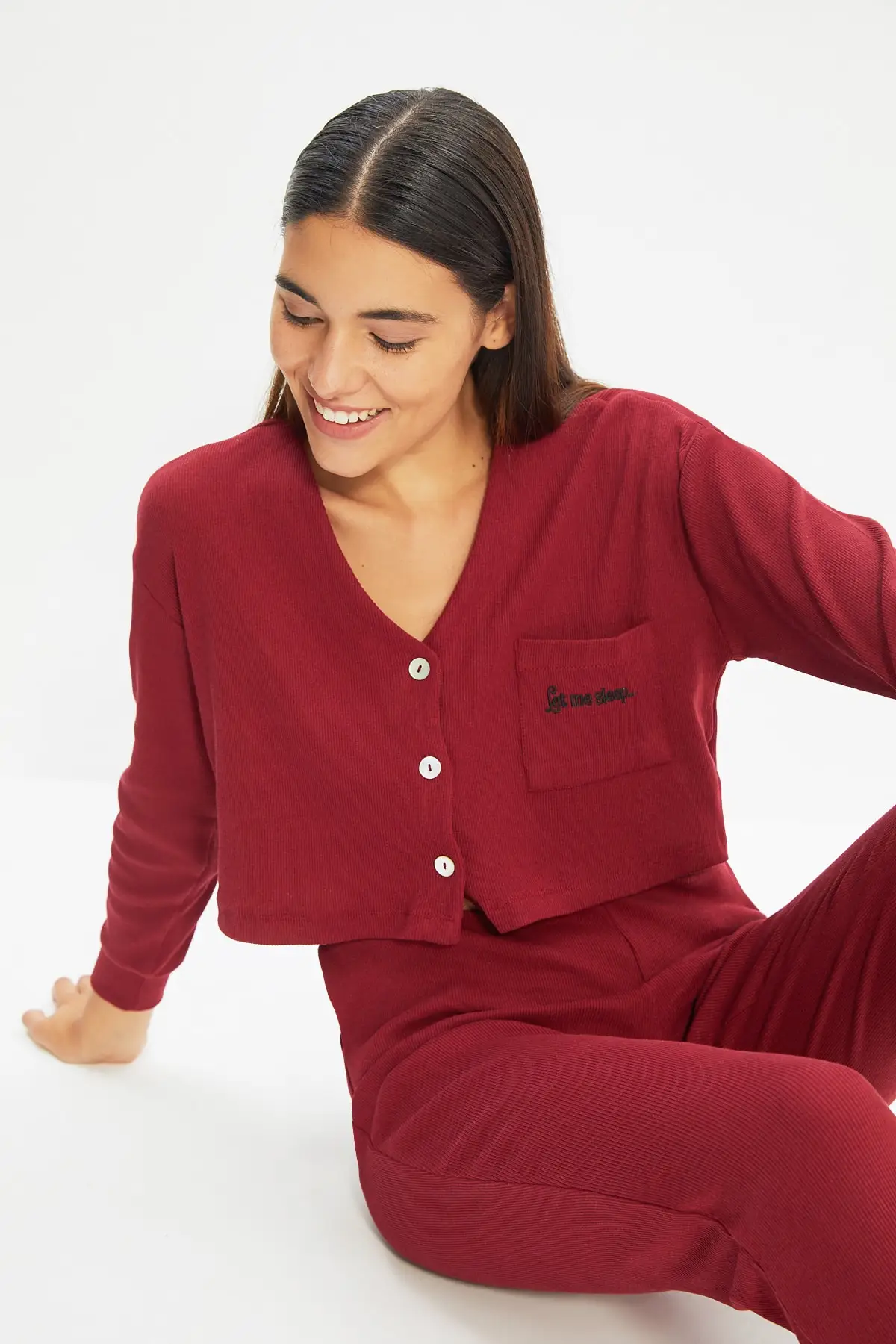 

Trendyol Camisole Knitted Pajamas Set THMAW22PT0511