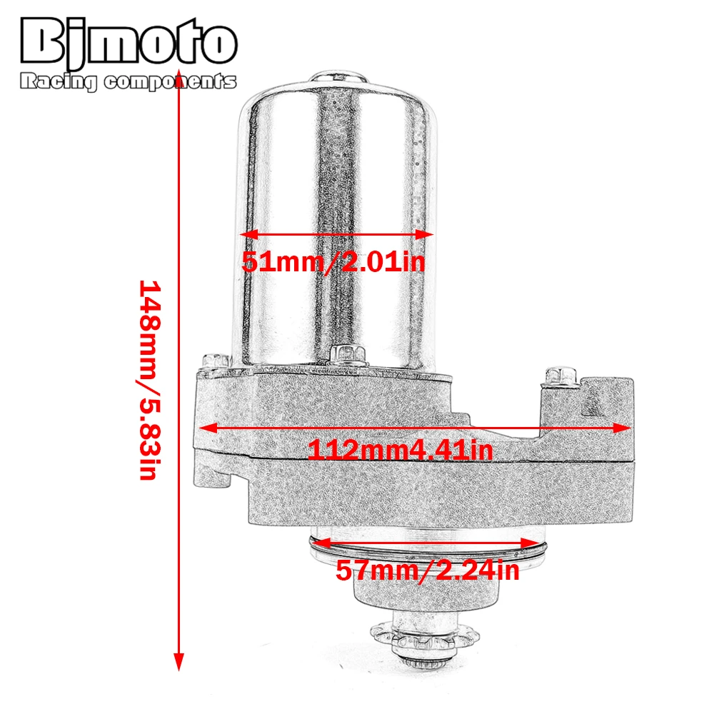Стартер двигателя для Honda TRX90 Sportrax 90 EX TRX90X TRX90EX 31210-HP2-671 Mini DS90 Quest 4-stroke A312001520