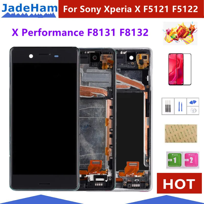 

For Sony Xperia X Performance F5121 F5122 F8131 F8132 XP Touch Screen Digitizer Sensor+LCD Display Monitor Module Assembly Frame