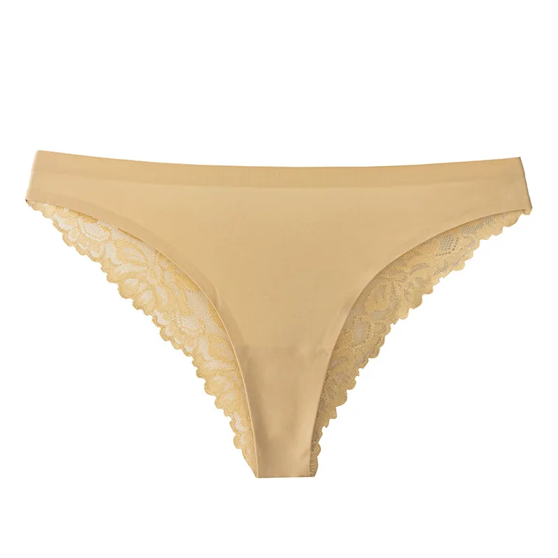 

Модные сексуальные прозрачные кружевные женские трусики, ледяные Шелковые Летние крутые сексуальные трусики для женщин, однотонные Женски...