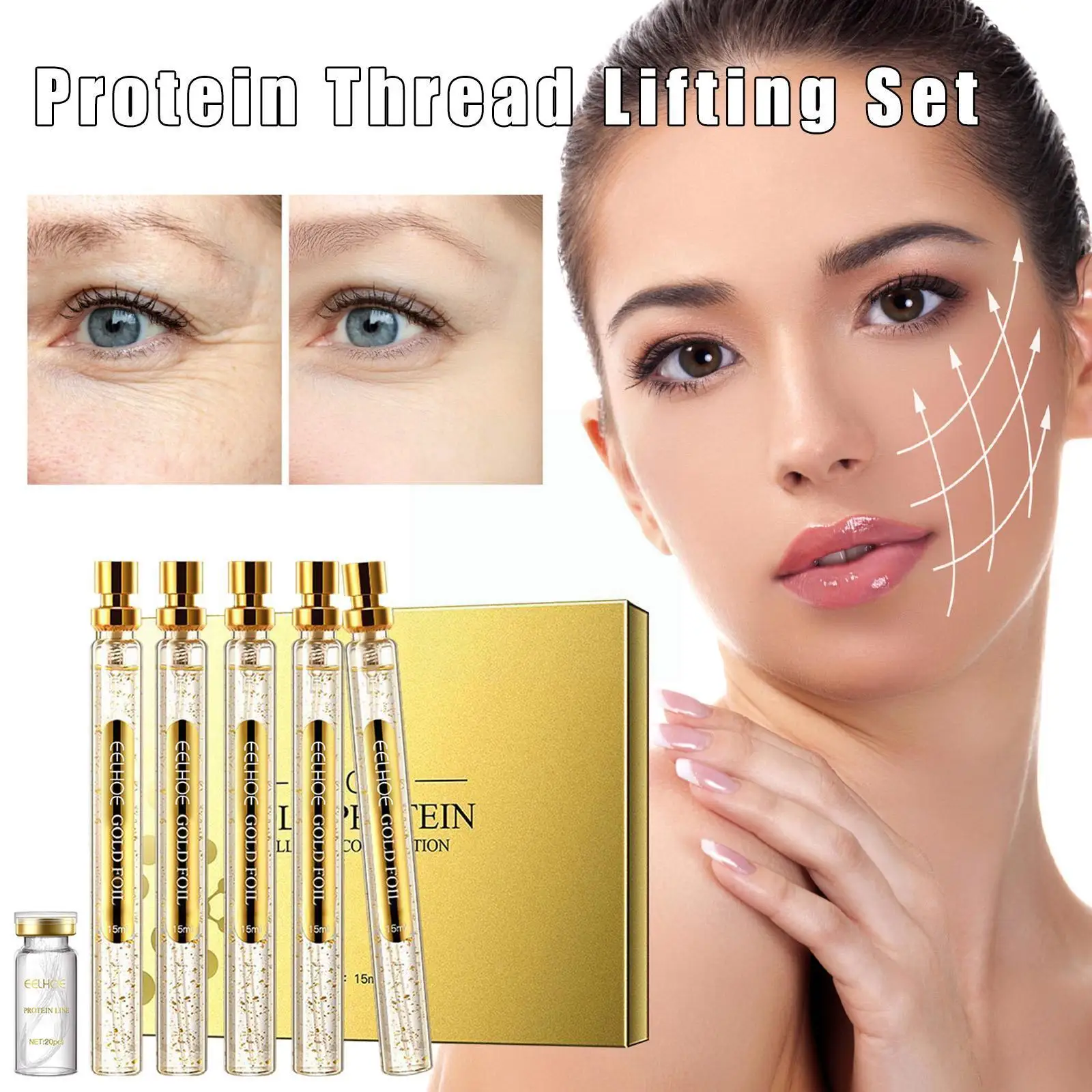 

Korean Protein Thread Lifting Set Skin care Face Filler Protein Firming Absorbable Collagen Anti-aging Essence Thread Facia R0O3