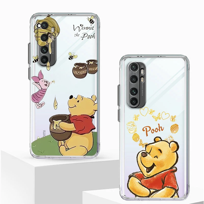 

Disney Winnie the Pooh Art Phone Case For Xiaomi Mi 12S 12X 12 11 11T 11i 10T 10 Pro Lite Ultra 5G 9T 9SE 8 Transparent Cover