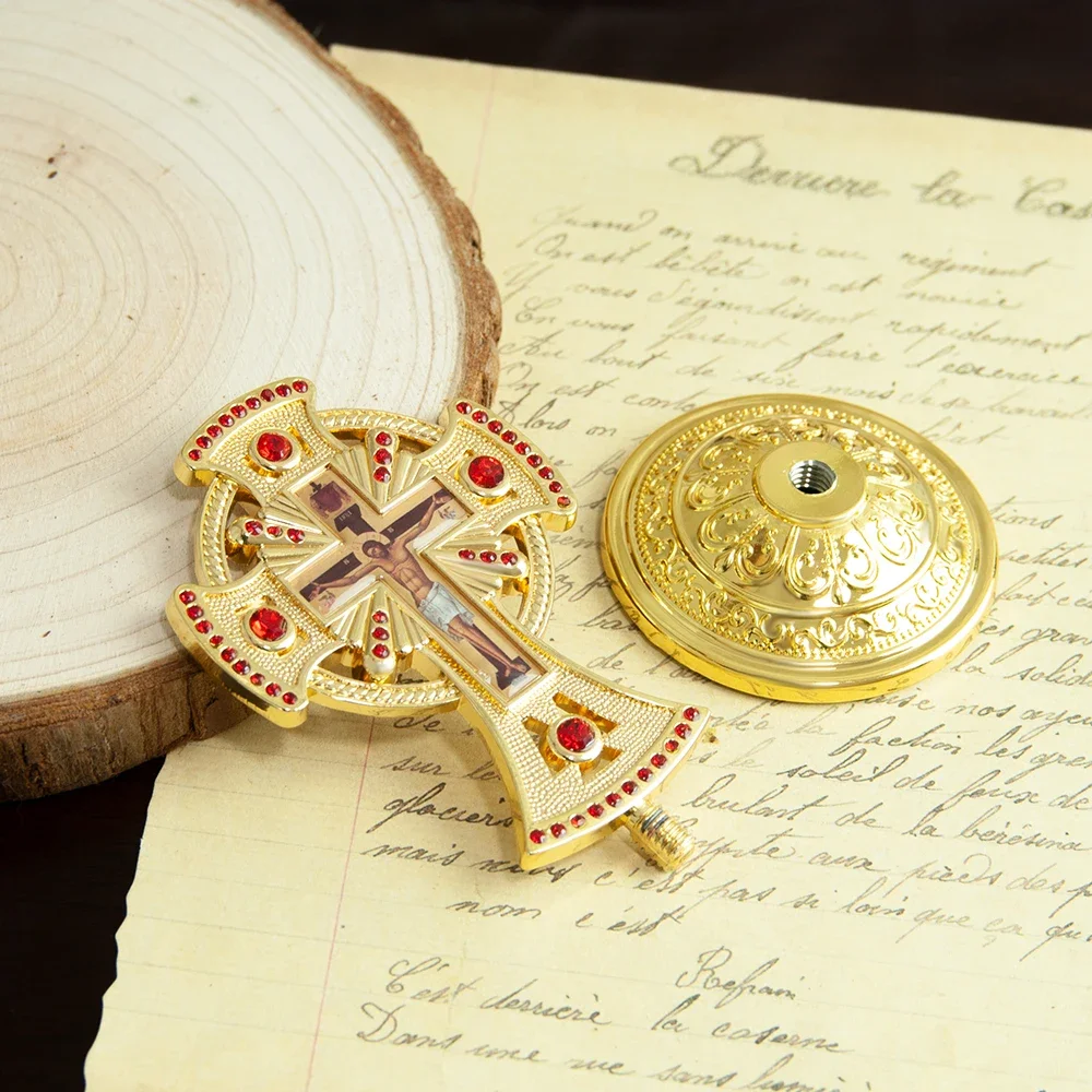 Красный драгоценный камень ручной работы религиозный православный карася