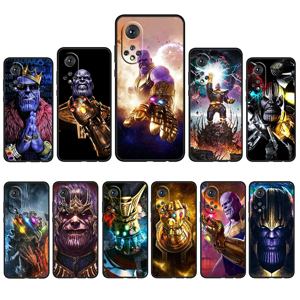 

Thanos marvel hero For Honor 60 50 20 SE Pro X30 10X 10i 10 9X 9A 8X 8A Lite Silicone Soft TPU Black Phone Case Capa Cover Coque