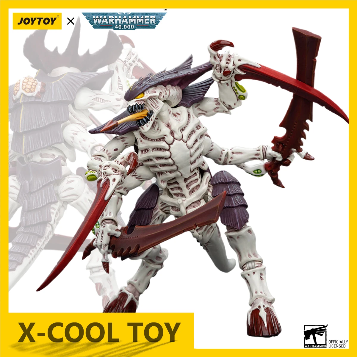 JOYTOY Warhammer 40K Tyranids Фигурка Улей Флот Левиафан суставы подвижная фигурка Tyranid Warrior с