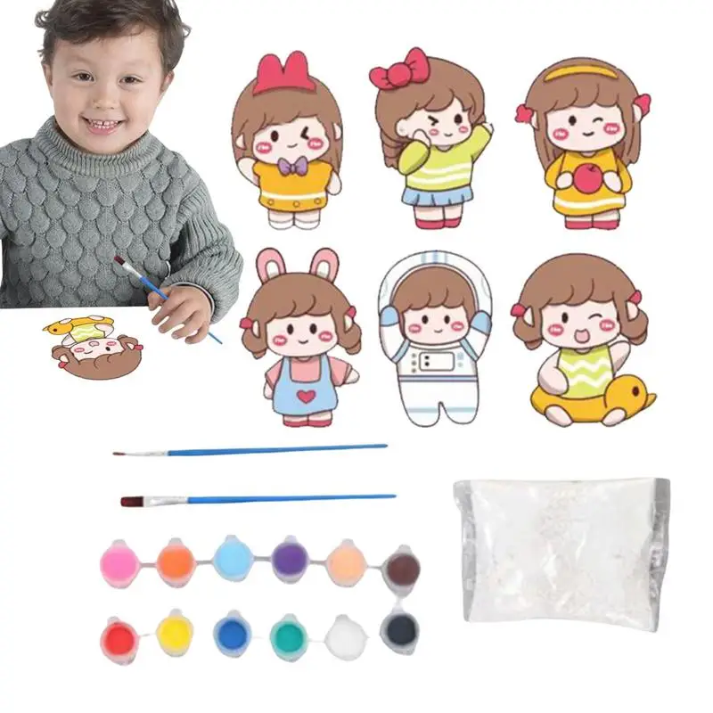 

Kids Painting Kit Plaster Toy With Painting Kit Cute And Colorful Art Supplies Kids Painting Kit For Boys Adults Girls Kids