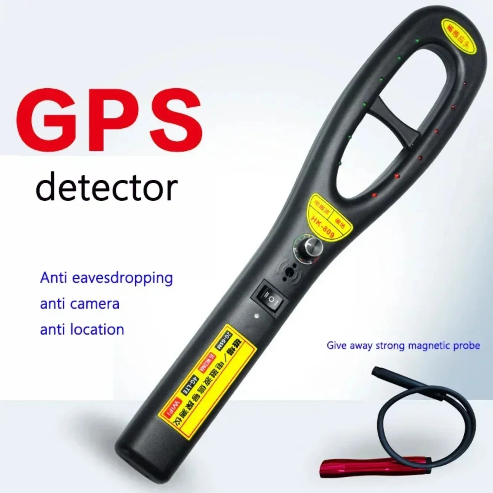 Фото Детектор электромагнитных волн, GPS-локатор, беспроводной детектор сигналов, цифровой магнитный датчик для защиты от прослушивания и защиты конфиденциальности №4