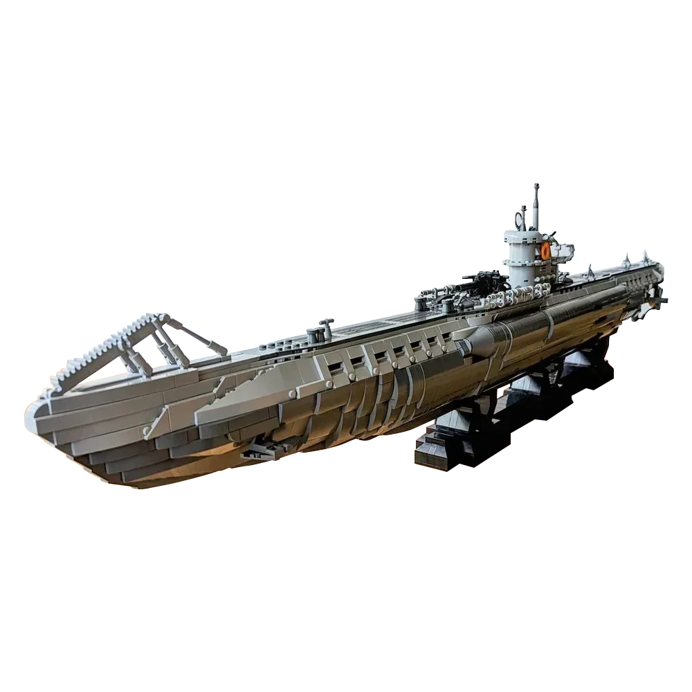 Gobrcks MOC тип U-лодки VIIC Германия подводная лодка Военная серия кирпичи сделай сам