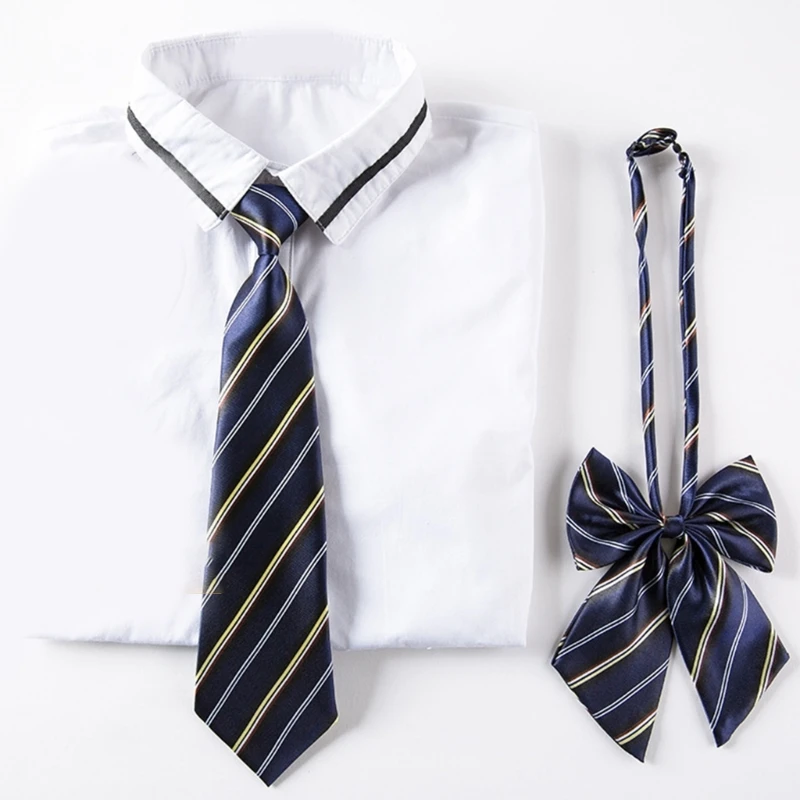 

Pre-tied Ties Pre-tied Neckties For Boy Kid Striped Bow Tie Boy Neckties For Kid 57BD