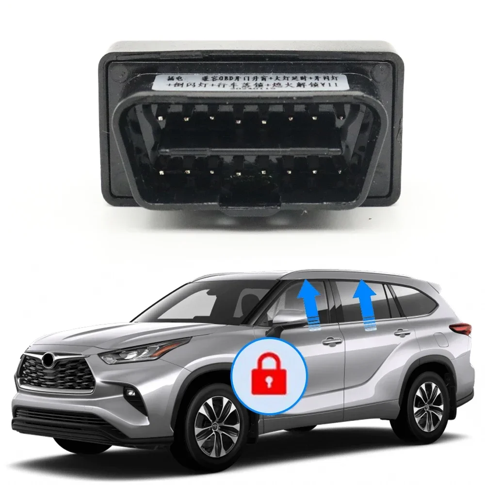 Автомобильный OBD АВТОМАТИЧЕСКИЙ скоростной замок, разблокировка двери, управление окошком, подъем для Toyota Highlander Kluger XU70 2021 2022 2023 2024