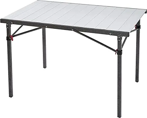 

Table Folding Table Aluminum Foldable Table Roll Up Portable Camp Table for Travel, Garden, Picnic, RV, Party, Barbecue, Outdoor