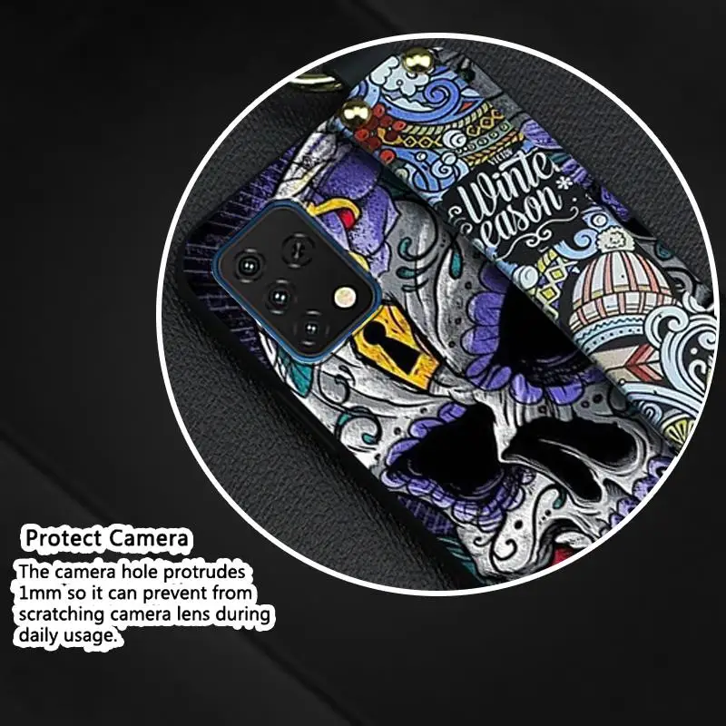 for man shockproof phone case for umidigi a11s tpu back cover lanyard new soft cover wristband free global shipping