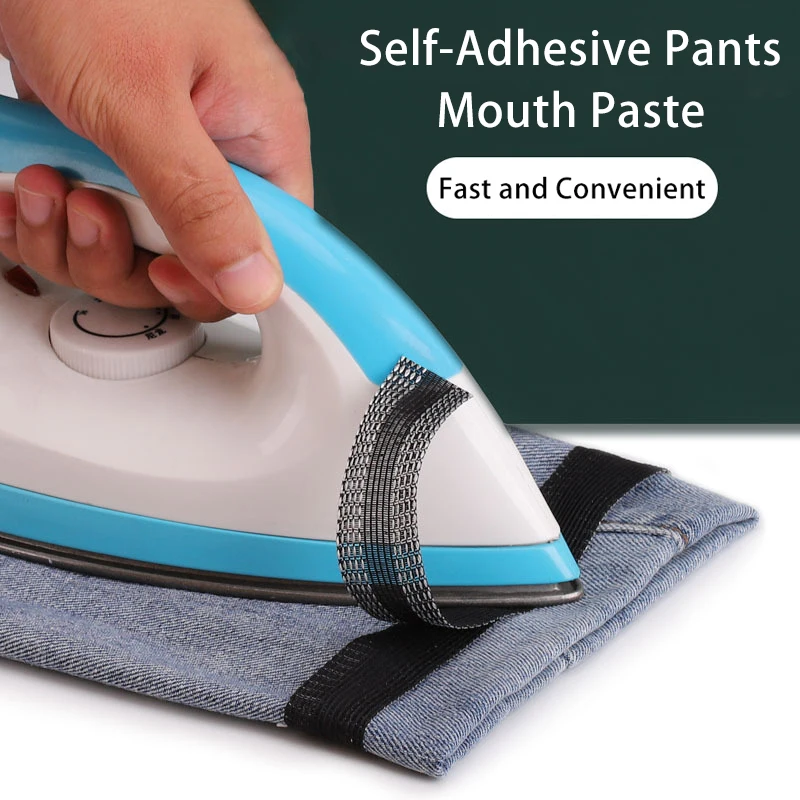 

Самоклеящиеся нашивки для брюк, завязки по краям, ткань для шитья «сделай сам» для одежды и завязывания длинных брюк, товары для шитья