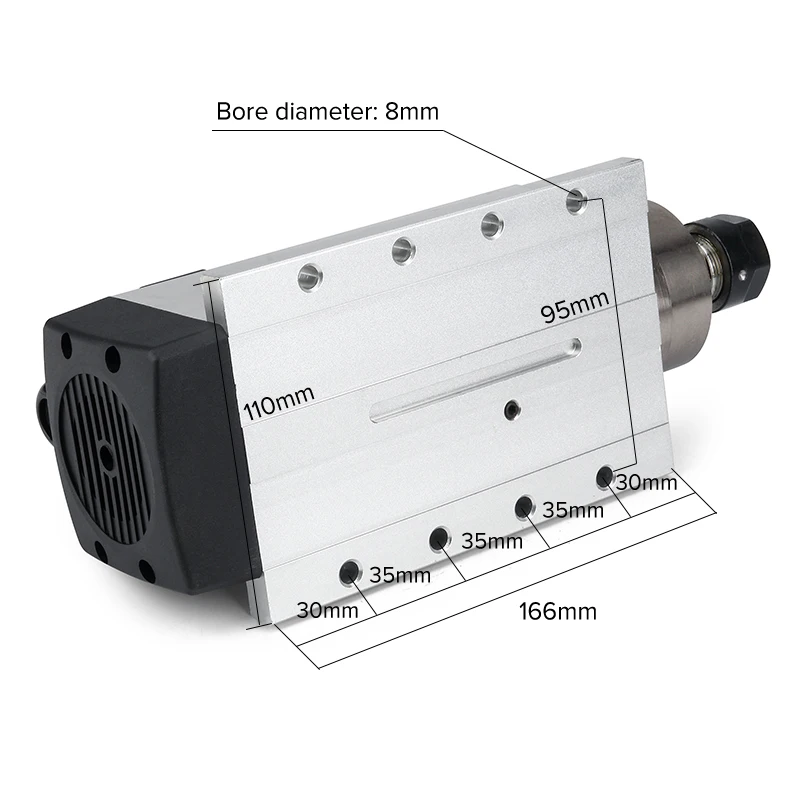 Шпиндель с воздушным охлаждением 2200 кВт 220 Вт в фрезерный двигатель ЧПУ + 13 шт.