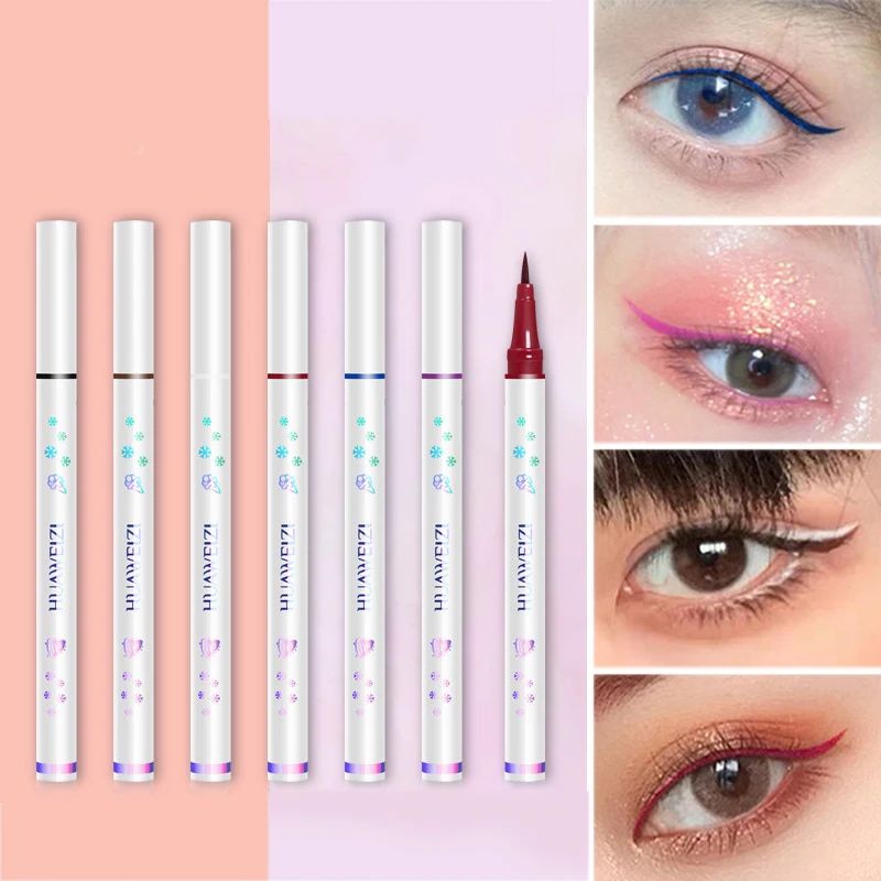 

Lying Silkworm Pen Liquid Eyeliner Pen Cosmetics Colorful Eyeliner Pen Eye Pencil Non Smudging Oil Proof Waterproof Smooth
