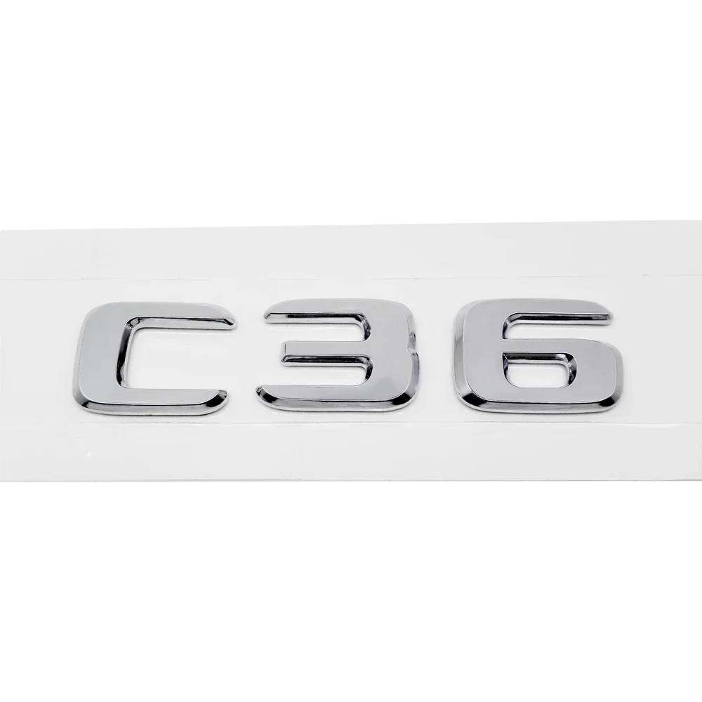 

ABS пластик C32 C36 C63 багажник задний логотип значок эмблема наклейка для Mercedes Benz C Класс W201 W202 W203 W204 W205