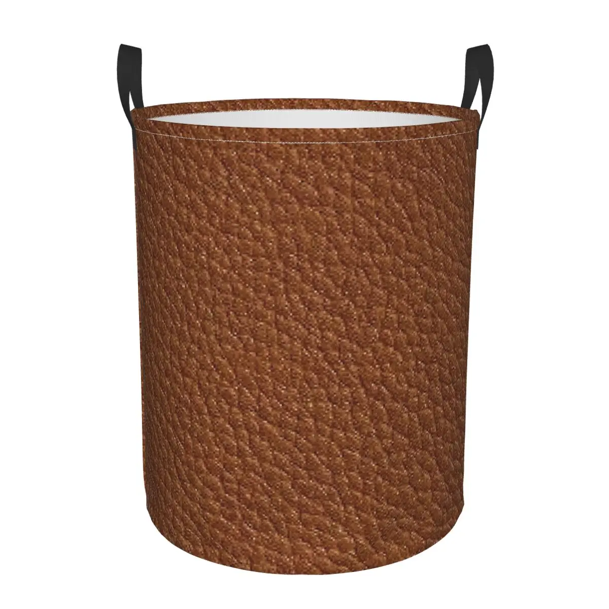 

Leather Dirty Laundry Basket Waterproof Home Organizer Basket Clothing Kids Toy Storage Basket