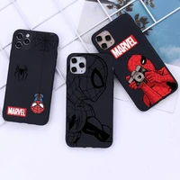 marvel spider man spiderman phone case for iphone 13 12 11 pro mini xs max 8 7 plus x 2020 xr cover