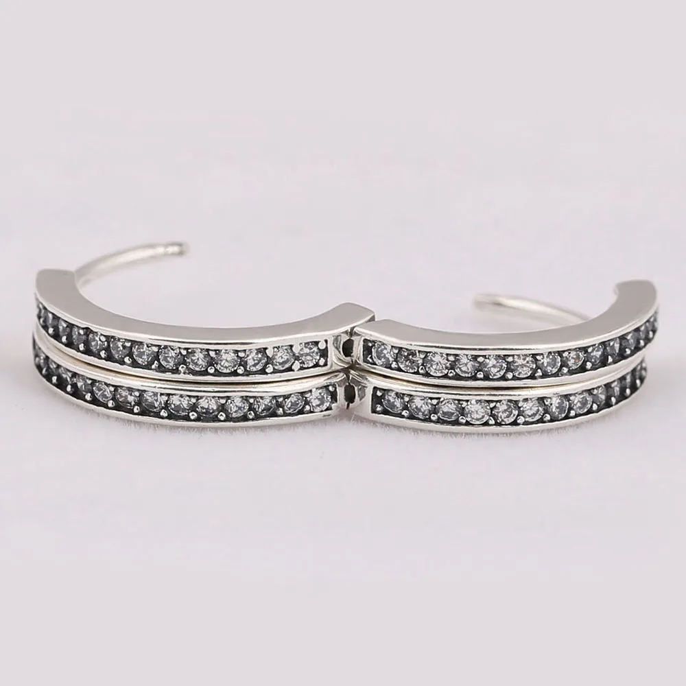 Аутентичные 925 пробы Серебряные Оригинальные сверкающие европейские