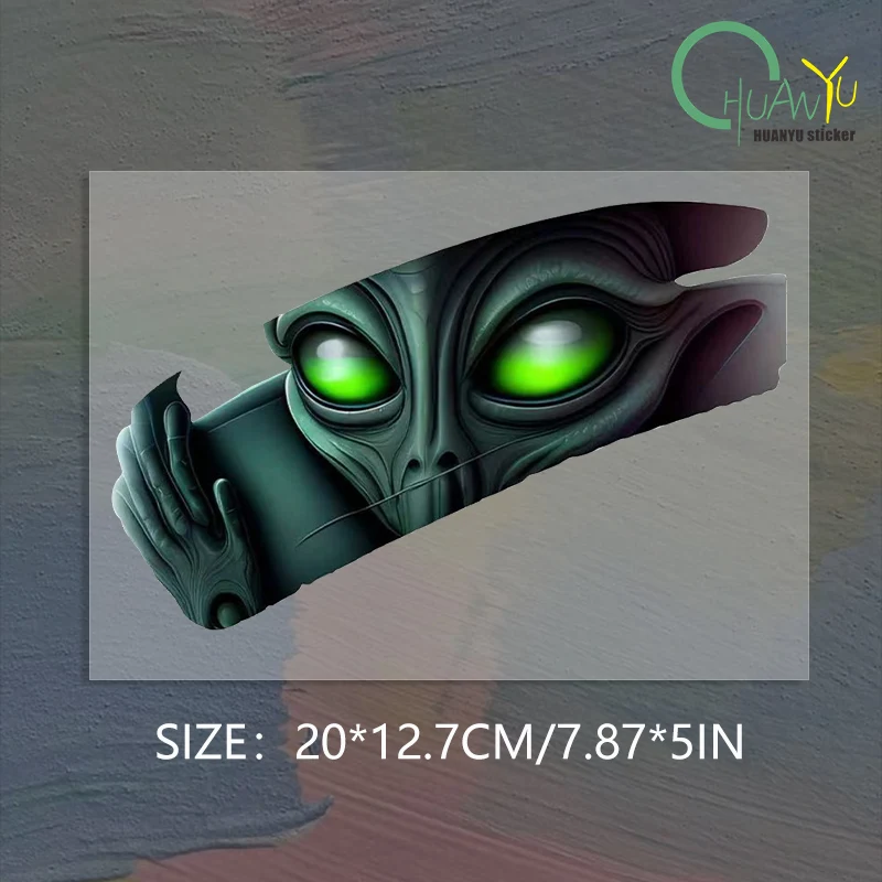 

3D-наклейки На Автомобиль В Виде Инопланетян, Водонепроницаемые Виниловые Наклейки На Бампер И Заднее Стекло