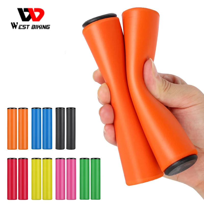 WEST BIKING MTB велосипедные ручки цветные зажимы мягкая губка чехол - Цена: 195.82