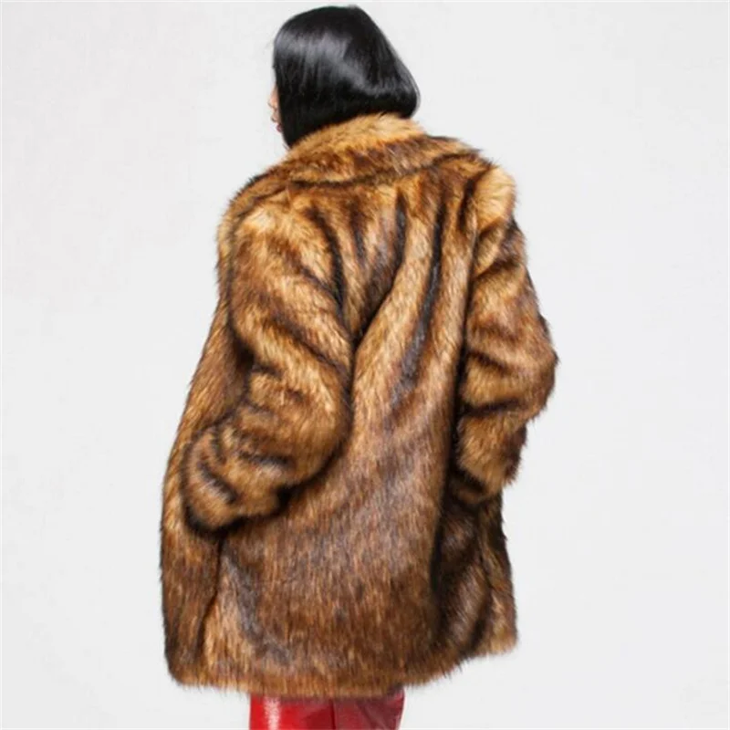 Autumn faux mink leather jacket womens brown coats winter thicken warm fur leather coat women slim jackets fashion  6XL