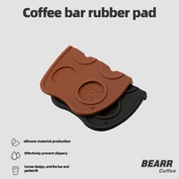 BEARR Coffee Tampers Mat 58mm Fluted Coffee Tampering Corner Mat Pad Tool Made for Baristas with Non-Slippery Food Safe Silicone