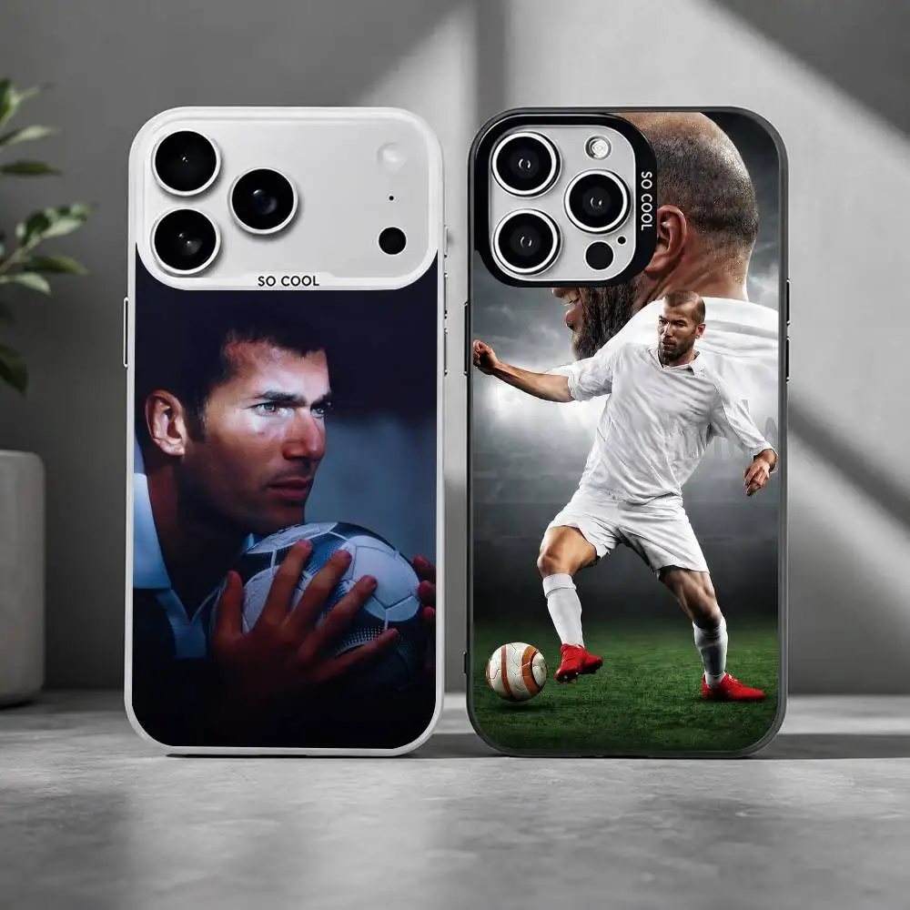 Фото Чехол для телефона Football Star Z-Zinedines Z-Zidane для iPhone 17, 16, 15, 14, 13, 12 Plus Pro Max XS, глянцевый черный, внутренняя крышка №1