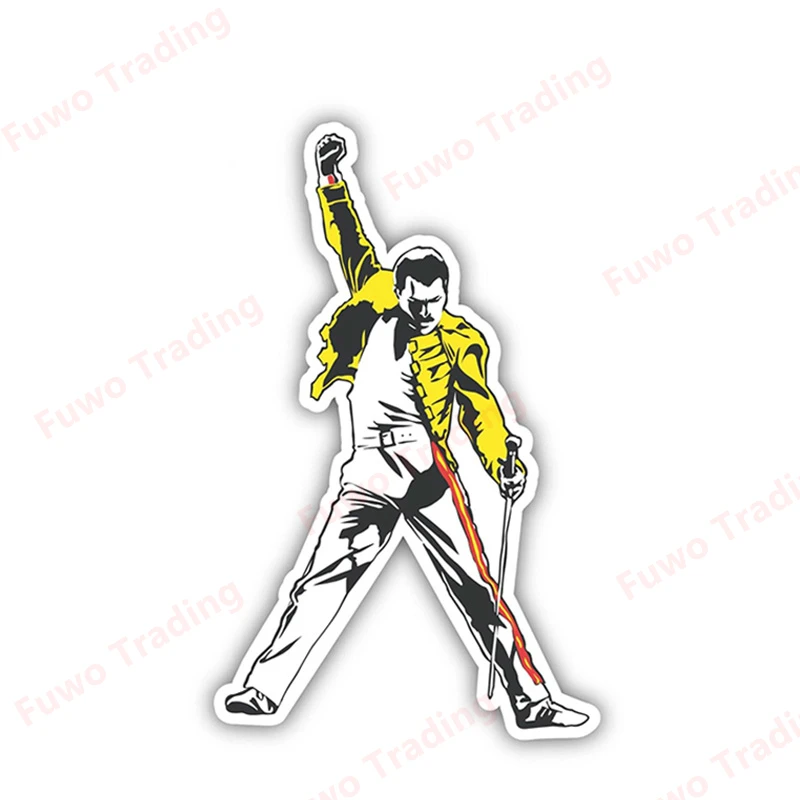 

Fuwo Trading Freddie Mercury Queen Car Sticker Waterproof Decal Laptop Truck Suitcase Motorcycle Auto Accessories PVC