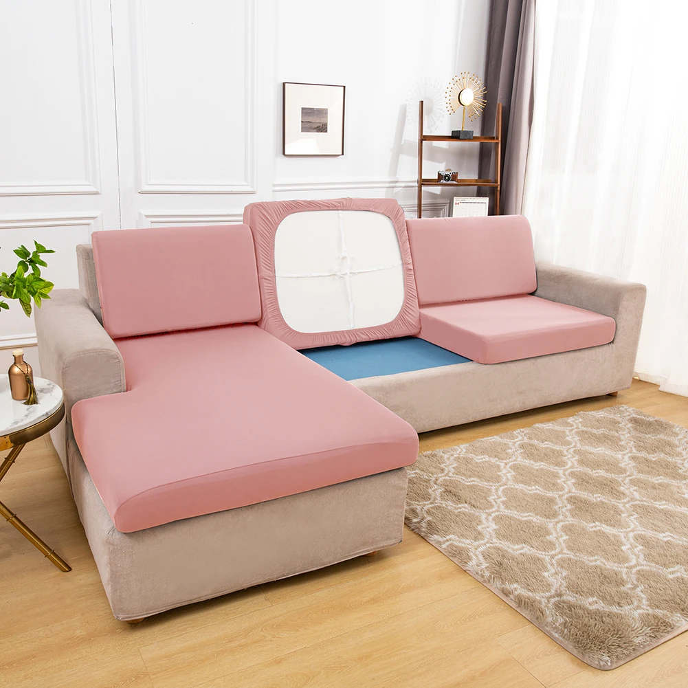 Однотонный эластичный чехол для дивана чехлы в гостиную моющийся съемный кресла