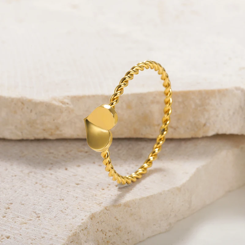 

New Productes Women's Rings Wedding Engagement Stainless Steel Simple Fashion Style Jewelry For Women Aesthetic Couple Rings