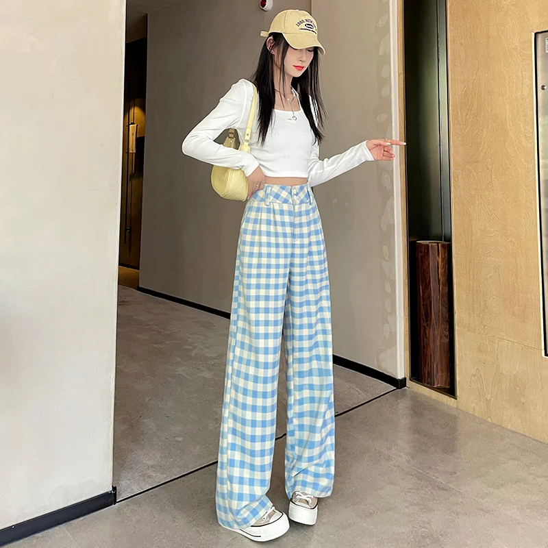 Новинка 2023 года весенне-осенние женские узкие длинные брюки с высокой талией