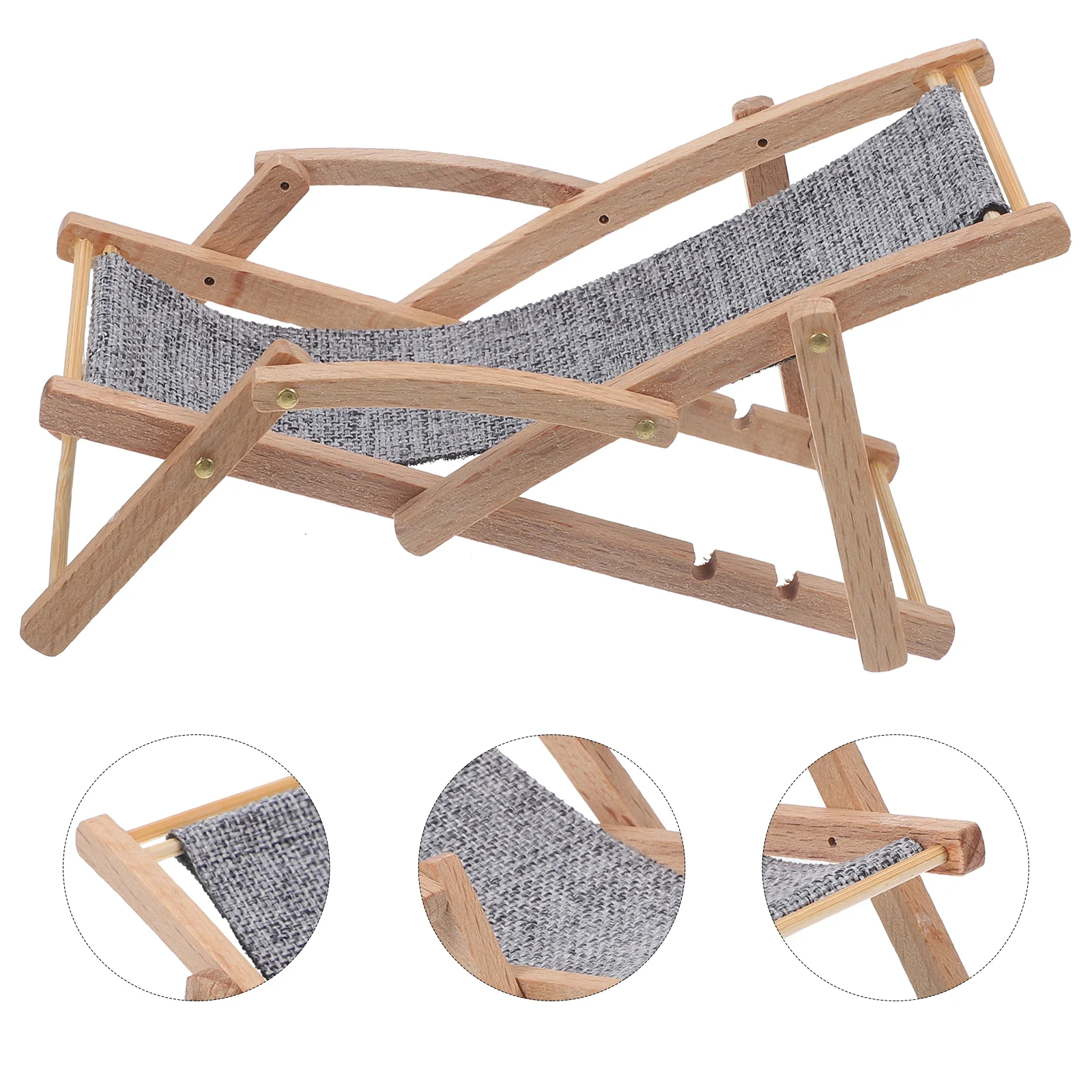 

Beach Chair Model House Miniature Beach Chair Prop Micro-landscape Layout