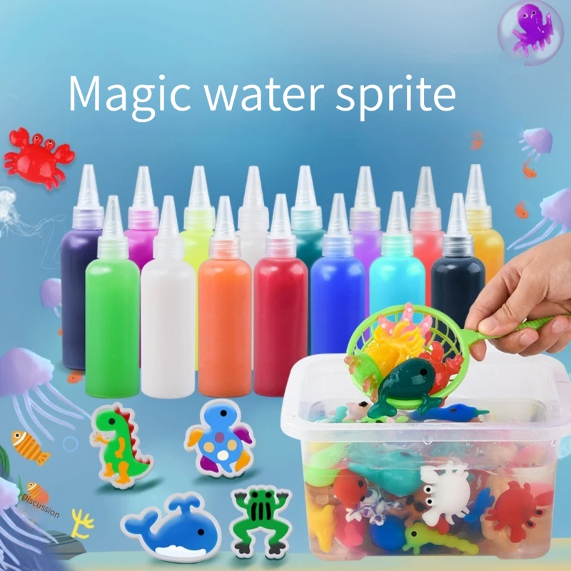 Kids DIY Magic Water Toy Children Handmade DIY Craft Montessori Education Water Fairy Ocean Magical Toys Xmas Gift 1