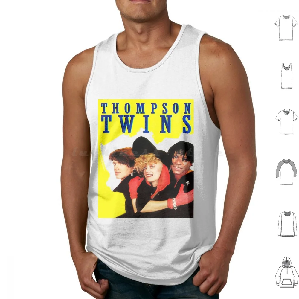 Томпсон Twins Ретро дизайн футболки майки жилет без рукавов новая волна английский