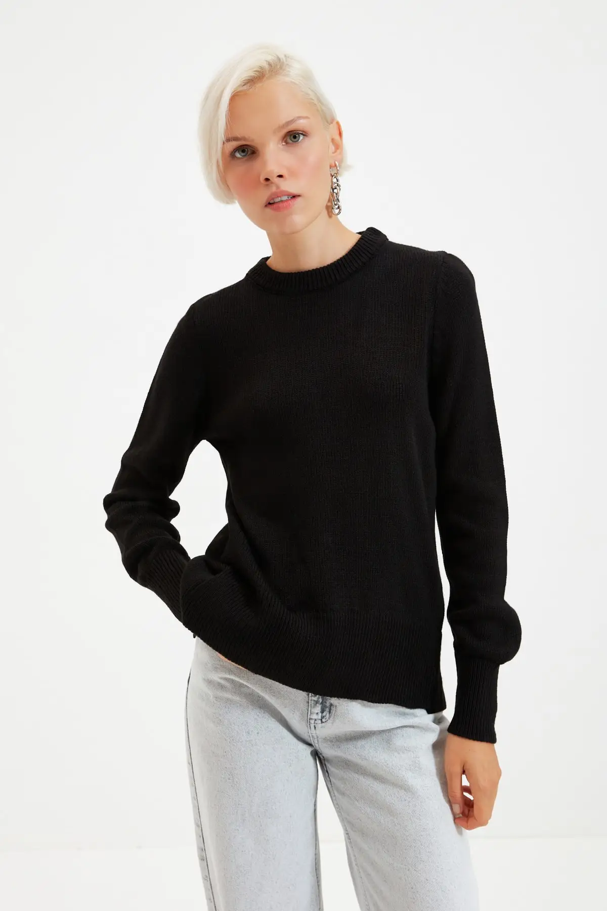 

Trendyol Backpack Detailed Knitwear Sweater TWOAW22KZ1195