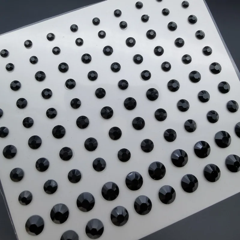 Подводка для глаз макияжа тени век с бриллиантами праздничное украшение разных