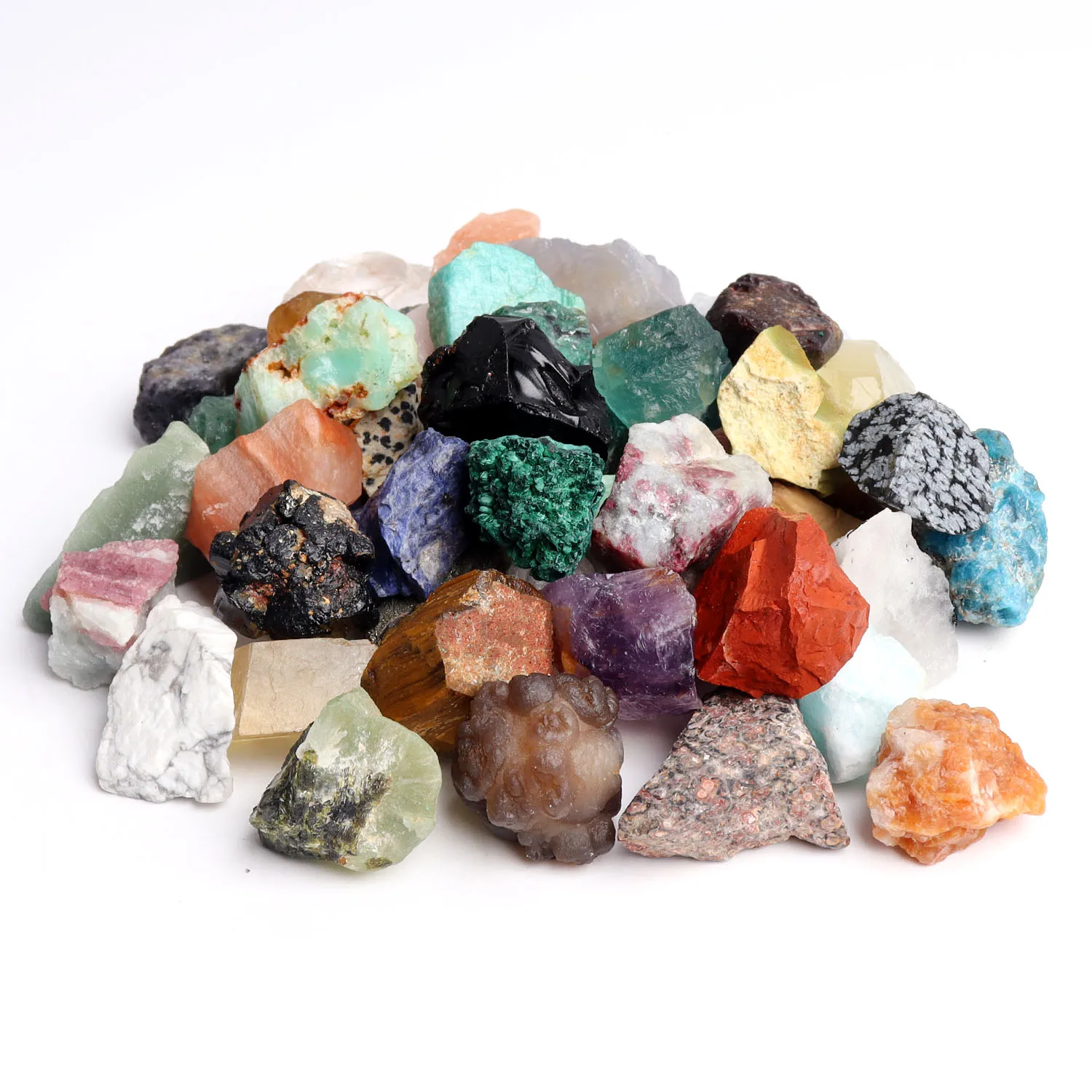 

1lb Natural Lot Mixed Raw Crystal Quartz Assorted Stones Crystals Bulk Irregular Specimen Mineral Collection Teaching Home Decor