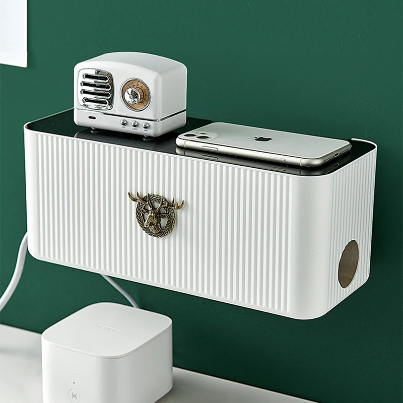 

Cable Management Box - Cord Organizer Box to Hide Power Strips Charger, Cable and Other Electric Devices ,Router Storage Box