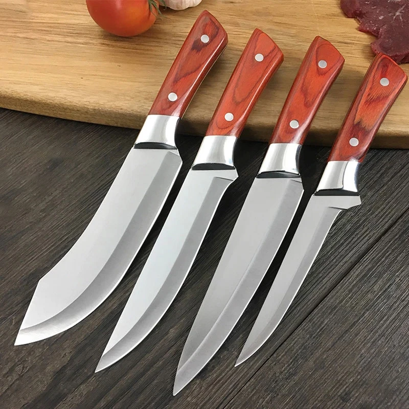 

Kitchen Knives Set Stainless Steel Boning Knife Meat Chicken Fish Fruit Vegetables Chef Cleaver Knife Kitchen Cooking Tools