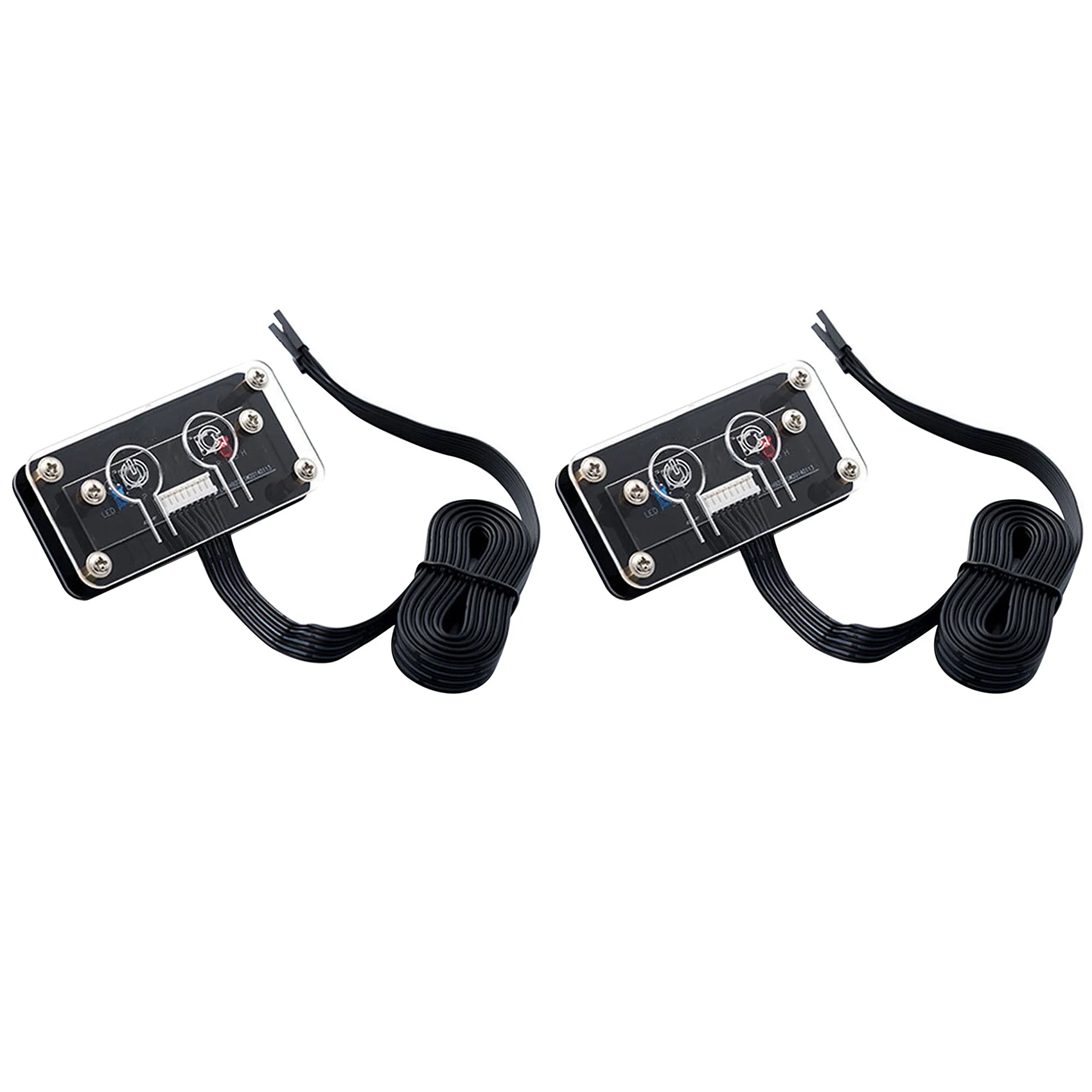 

3X Desktop Computer Switch External Power Switch Power Button+Restart Button PC Case Power Supply Button