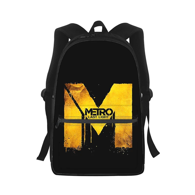 Metro Redux game Men Women Backpack 3D Print Fashion Student School Bag Laptop Backpack Kids Travel Shoulder Bag
