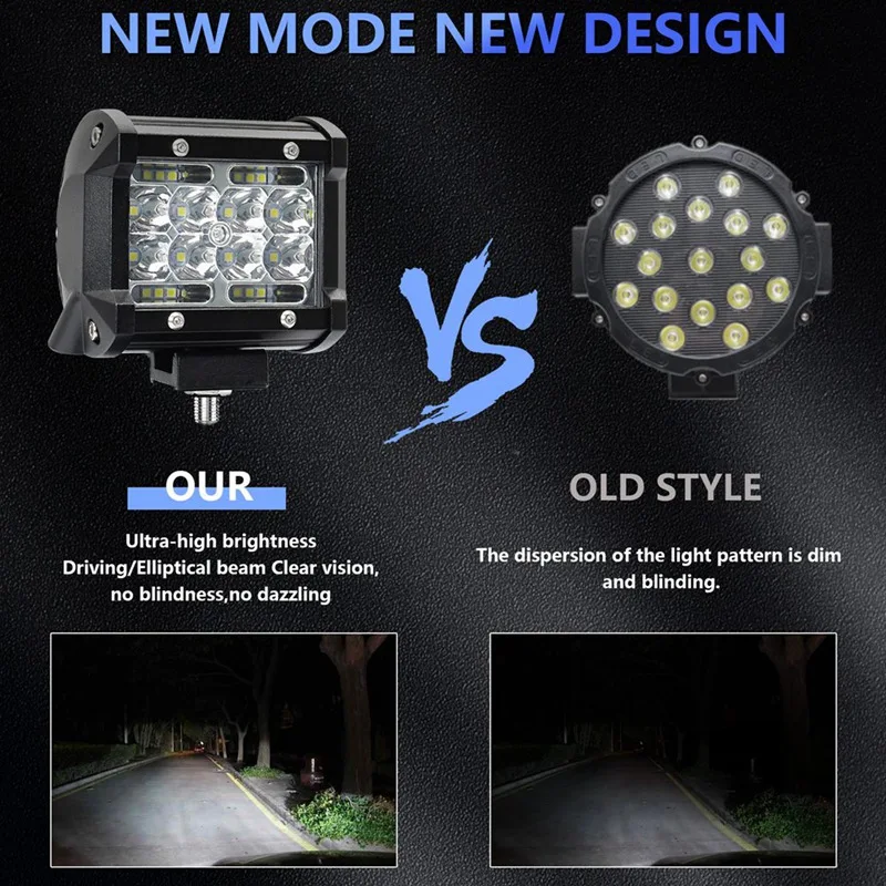 Фонарь для грузовиков 4 дюйма 60 Вт 6000 лм